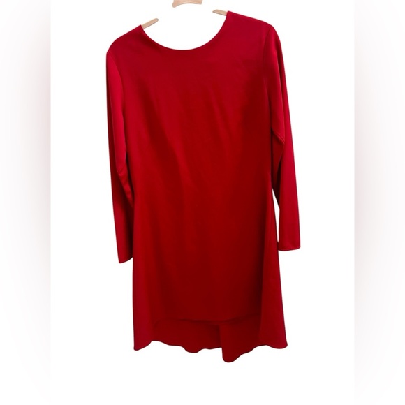 Nha Kahn red high- low A- Line dress - size 10 - Picture 1 of 4